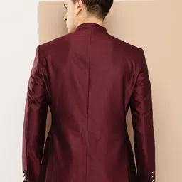 INVICTUS Asymmetric Closure Slim Fit Party Bandhgala image 4