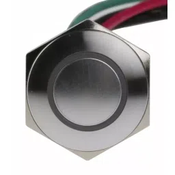 RS PRO Illuminated Push Button Switch Momentary 16 mm SPST Red LED 36 V DC, 1758529 image 4