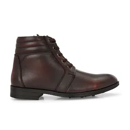 The Roadster Lifestyle Co Men Block Heeled Lace Up Boots image 3