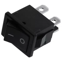 E-SWITCH ROCKER SWITCH, DPST, 9A, 125VAC, BLACK, R1973BBLKBLKFF0.-picture-22