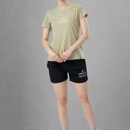 TITTLI Women Cotton T-Shirt Pajama and Shorts Printed Night suit-picture-3