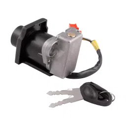 Deutsche Ignition Cum Steering Lock 4 Wire for Bajaj Caliber Croma, Boxer-CT Deluxe, CT-100, DEUS-0435BB image 2