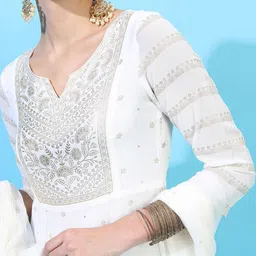 Vishudh Ethnic Motifs Print Maxi Dress image 3