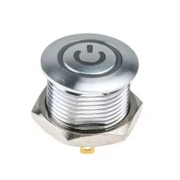RS PRO Illuminated Push Button Switch Momentary 16 mm SPST White LED 36 V DC, 1758450 image 2