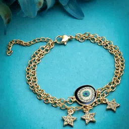 Sanjog Gold-Plated Charm Bracelet image 1