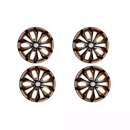 Auto Pearl Car Black Copper Wheel Cover Caps 381 mm(15 Inch) Press Type Fitting Compatible with TUV 300-picture-37