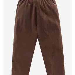 Kiddopanti Full Length Solid Pants - Brown image 3