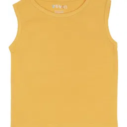 Mi Arcus Cotton Spandex Pack Of 3 Sleeveless Solid Vests - Multi Colour image 2