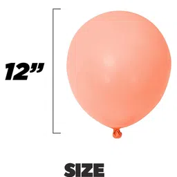 Surprise Decor & White Pastel Balloons For Birthday/Baby Shower/Farewell/Any Special Event Theme Party Decoration (Peach & White Pastel) image 4