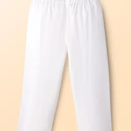 Babyhug Woven Full Sleeves Kurta Pajama Set with Hakkoba Embroidery & Sequin Detailing - Blue image 4