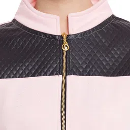 Belle Fille Women Pink Solid Jacket image 2