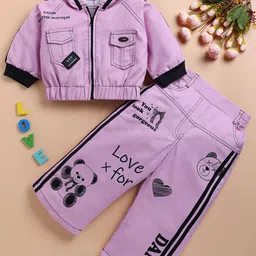 Toonyport Girls Printed Hooded Sweatshirt With Trousers-image-38