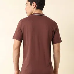 U.S. Polo Assn. Men Solid Polo Collar Cotton Slim Fit T-shirt image 2