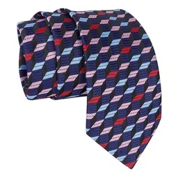CALIXTO Men Blue Printed Tie & Pocket Square image 3