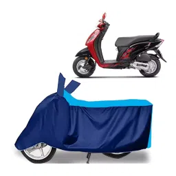 Auto Pearl Two Wheeler Cover for Honda Activa i - Cyan, Blue-picture-15