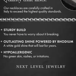 VAMA Stainless Steel Rose Gold-Plated Anti Tarnish Chain image 3