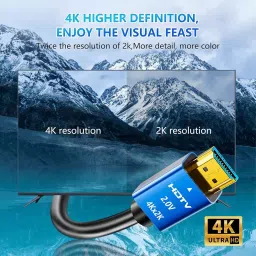 EVTeq 2K HDMI Cable 3 m Black for Digital Cameras, Laptops & Camcorders Use, EV-H2-003 image 2