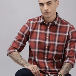 U.S. Polo Assn. Denim Co. Checked Pure Cotton Casual Shirt-picture-30