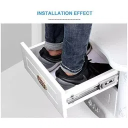B K JAGAN & CO 254 mm(10 Inch) Drawer Runner for Wardrobe Drawer, Weight Capacity: 45 Kg (Pack of 2) image 2