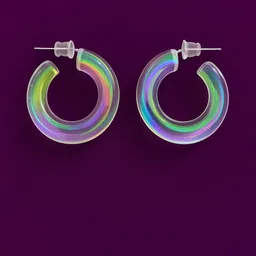 SHAHVEER CREATION Circular Shaped Half Hoop Earrings-image-12
