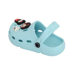 Yellow Bee Disney Mickey & Friends Featuring Character Applique Detailed With Slingback Perforated Clogs - Light Blue image 4