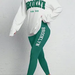 Stylecast X Slyck Typography Printed T-shirt and Legging Co-Ord Set image 3