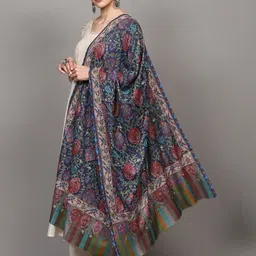 Exotic India Floral Embroidered Shawl image 2