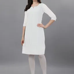 KALINI Ethnic Motifs Embroidered Chikankari Kurta-picture-24