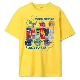 Wear Your Mind Boys Avengers Printed Pure Cotton T-shirt-image-13