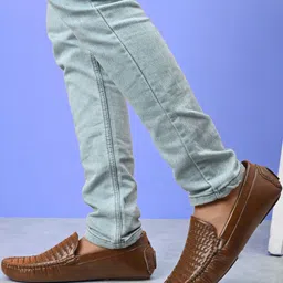 HERE&NOW Men Round Toe Synthetic Leather Loafers-picture-37