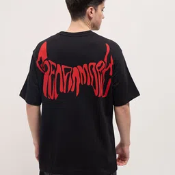 THE BEAR HOUSE Men Printed Drop-Shoulder Sleeves T-shirt image 2