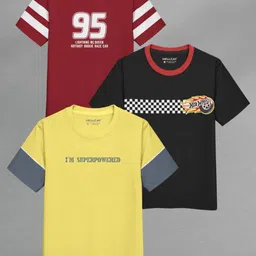 HELLCAT Boys 3 Printed Applique T-shirt-picture-33