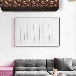 The Furnishing Tree Coffee Brown Plastic Air Conditioner Cover image 2