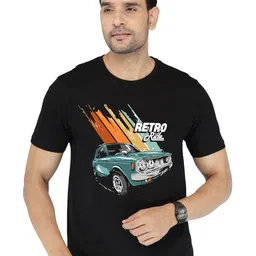 NOBLE HUSTLE Men Graphic Printed Round Neck Cotton T-shirt-picture-26