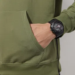 The Roadster Life Co. Relaxed Fit Hooded Drop Shoulder Sleeves Sweatshirt image 5