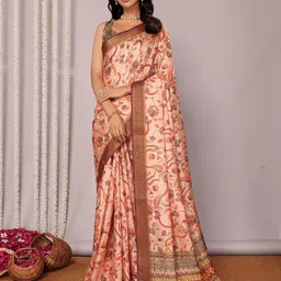 KALINI Floral Silk Blend Chanderi Saree-picture-29