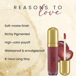 Coloressence Gold Long Lasting Semi Matte Lip Gloss - 8 gm - Paradise - LGM - 12 image 3