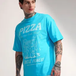 HIGHLANDER Men Graphic Printed Oversized Regular T-shirt image 4