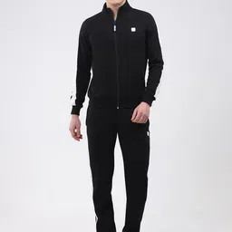 rock.it Men Mock Neck Full Sleeve Jacket & Track Pant Tracksuit-image-19