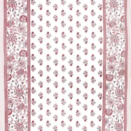 Salgia White Floral 210 TC Single Bedsheet with 1 Pillow Covers image 2