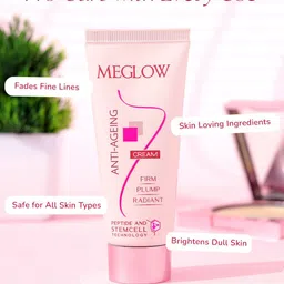 MEGLOW Set Of 2 Intensive Brightening Cream 50 g & Anti Ageing Cream 30 g image 4