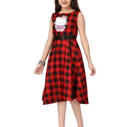 BAESD Checked Fit & Flare Dress-picture-25