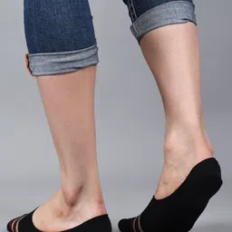 Force NXT Men Pack Of 3 Striped Shoe-Liner Socks image 2