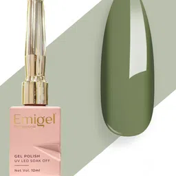 Emigel PROFESSIONAL UV Led Soak Off Gel Polish - 12 ml - Army Green E180-picture-34