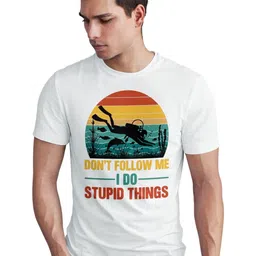 Seekbuylove Men Printed Round Neck Short Sleeves Bio Finish Regular Fit T-shirt-picture-26