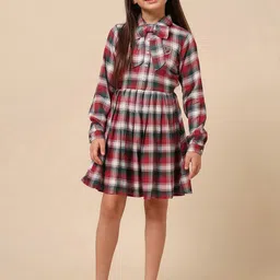 U.S. Polo Assn. Kids Checked Shirt Dress image 4