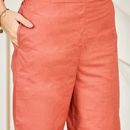 Shally Bhasin by Athena V Neck Sheer Top & Tunic With Trousers Co-Ords image 5