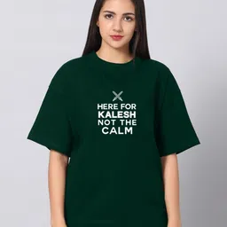 Besick Women Typography Printed Round Neck Cotton Oversized T-shirt-picture-41