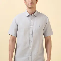Allen Solly Men Solid Spread Collar Casual Shirt-picture-37