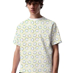SONIBROS Men Floral Printed Extended Sleeves Raw Edge T-shirt-picture-46